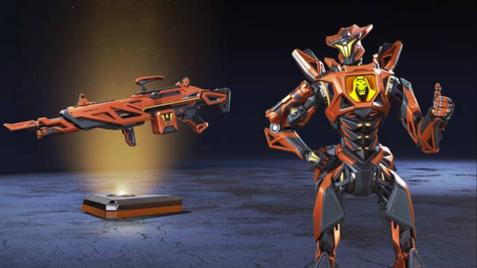 apex legends pathblazer spitfire skin and wrong path pathfinder skin