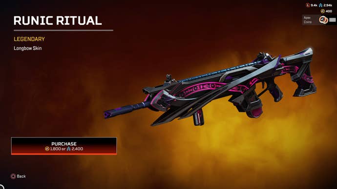 Apex Legends Runic Ritual Longbow Skin