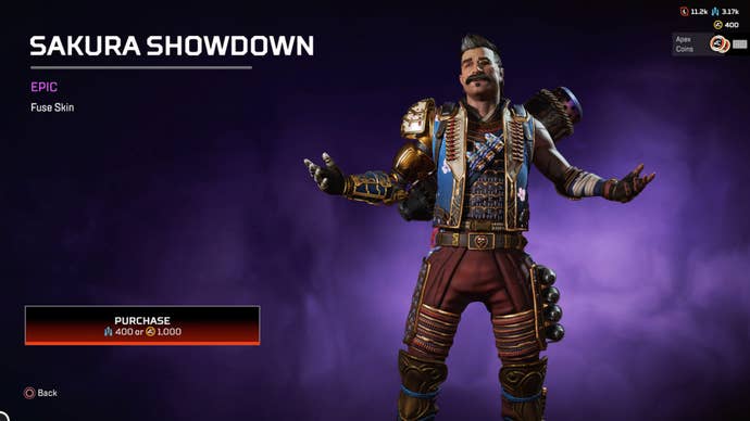 Apex Legends, Sakura Showdown skin for Fuse.