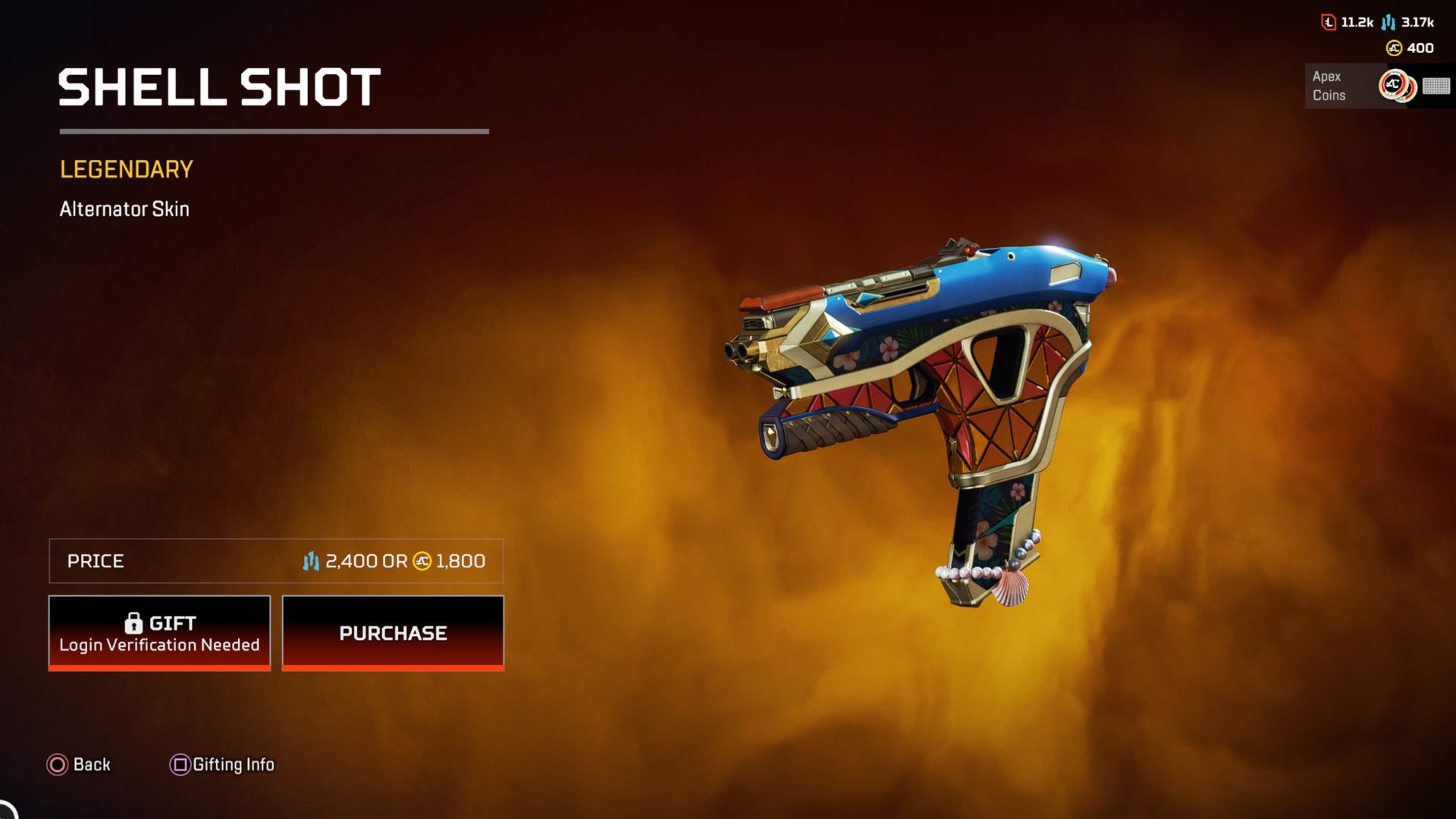 Apex Legends, Shell Shot legendary Alternator skin