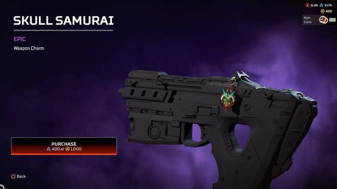 Apex Legends, Skull Samurai weapon charm