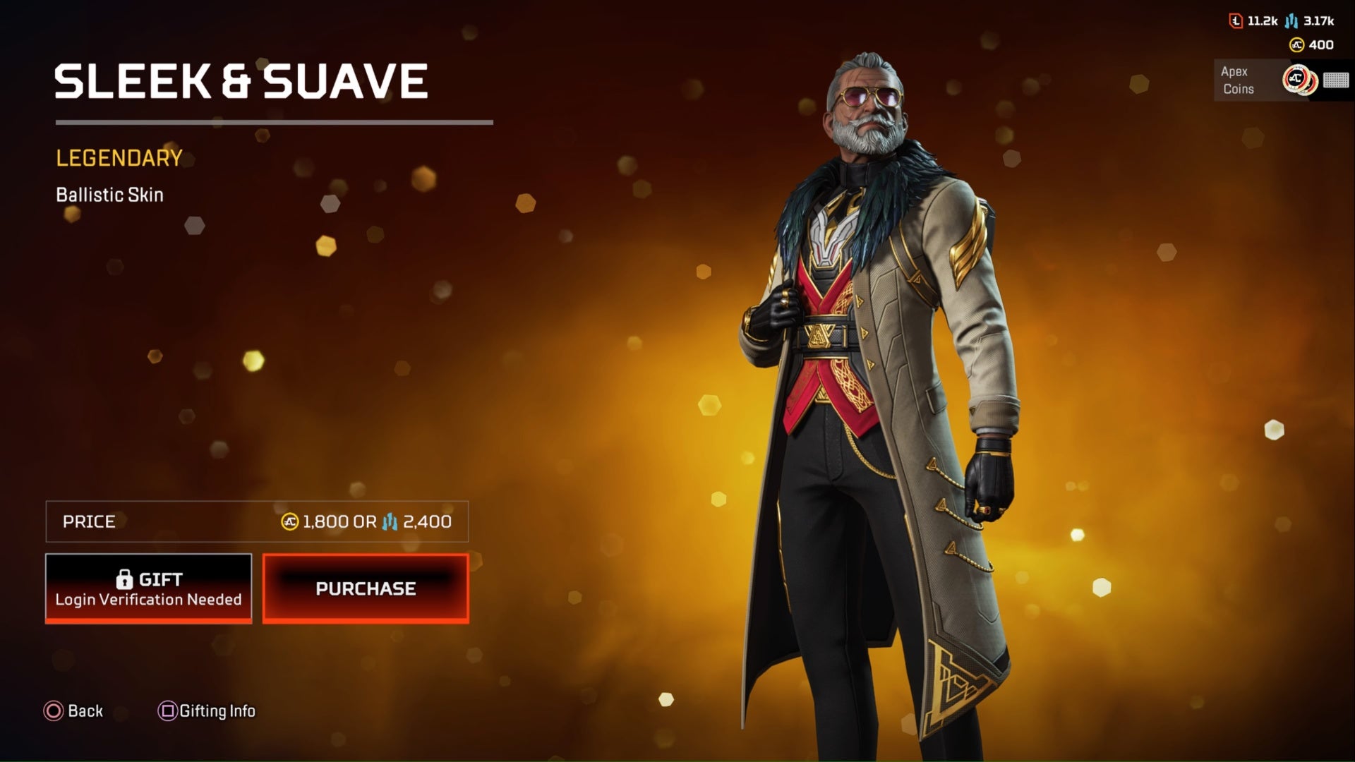 apex legends sleek and suave legendary ballistic skin