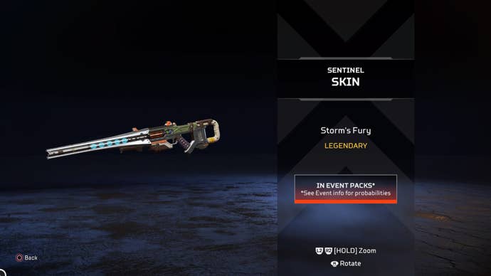 Apex Legends Storm’s Fury Sentinel Rifle Skin