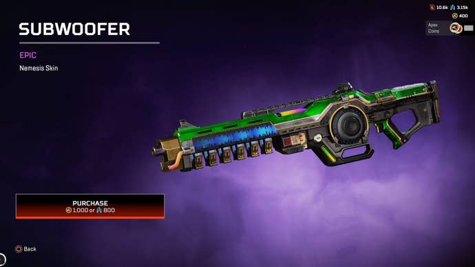 Apex Legends, Subwoofer Epic Nemesis Skin