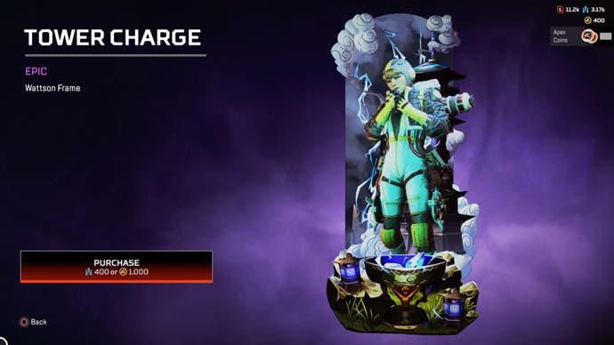 Apex Legends, Tower Charge frame for Wattson