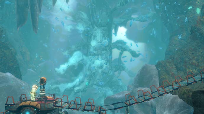 Underwater exploration game Shinsekai Into the Depths, which previously was available with Apple Arcade.