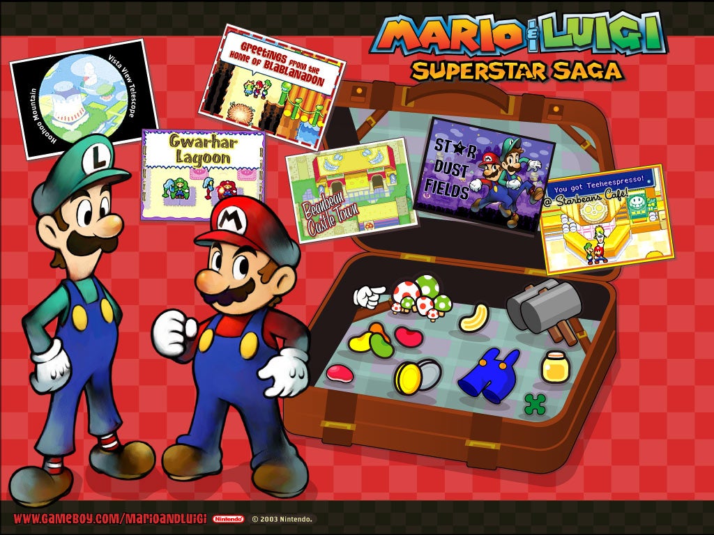 Mario & Luigi: Superstar Saga artwork