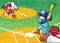 Baseball artwork