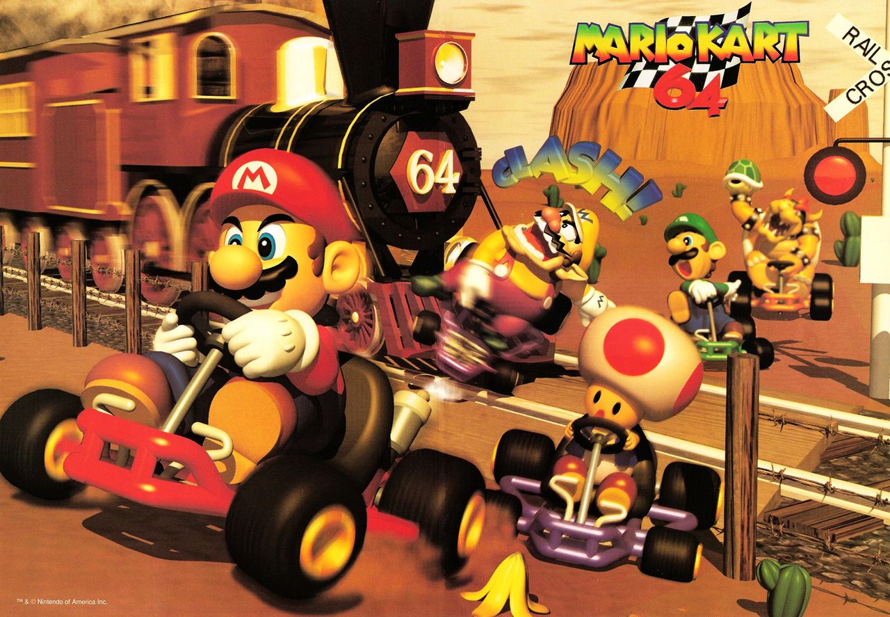 Mario go kart sale 64