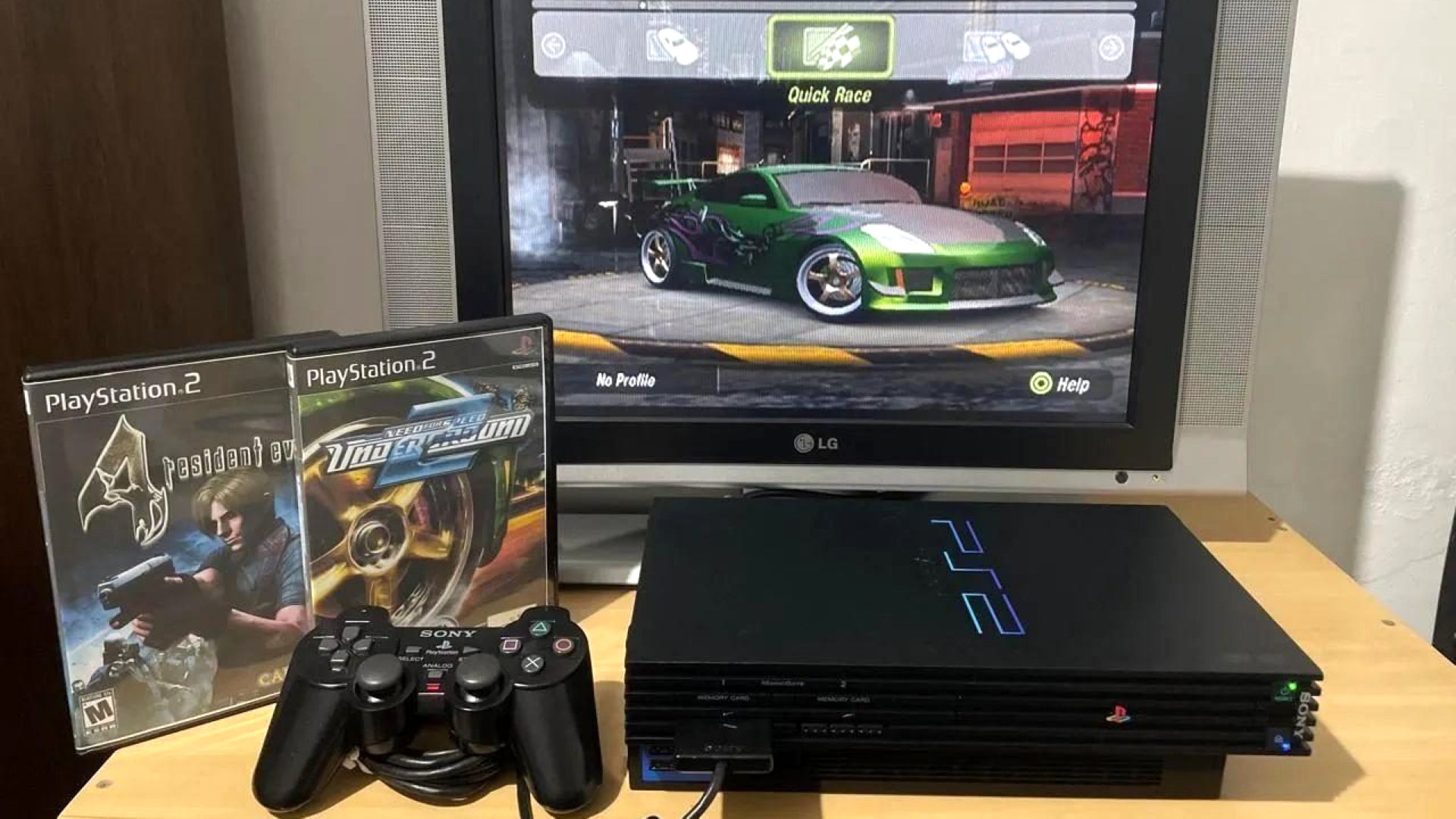The PlayStation 2.
