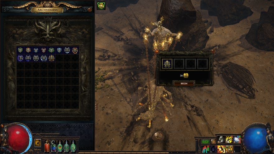 Archnemesis gameplay in Path Of Exile