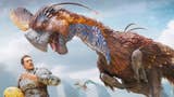 Promotional artwork showing Ark: Survival Ascended's new Gigantoraptor.