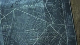 Secret Arkham Asylum room shows Arkham City map, concept art