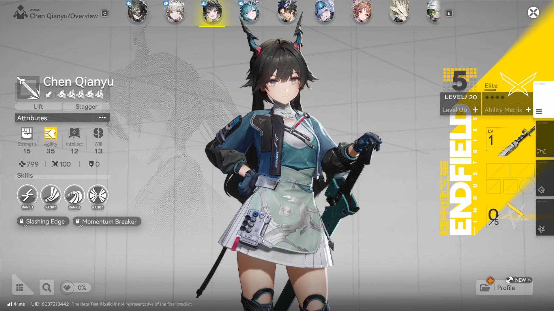 Chen Qianyu from Arknights: Endfield, a young woman with horns and a dragon tail. - 9