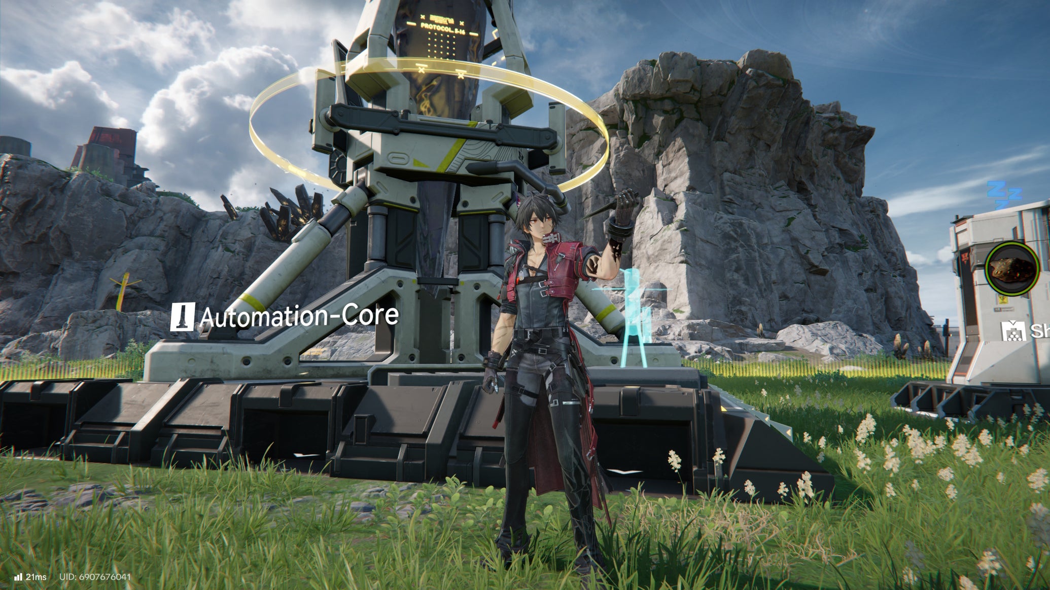 Wulfgard standing in front of an AIC command center in Arknights Endfield - 1