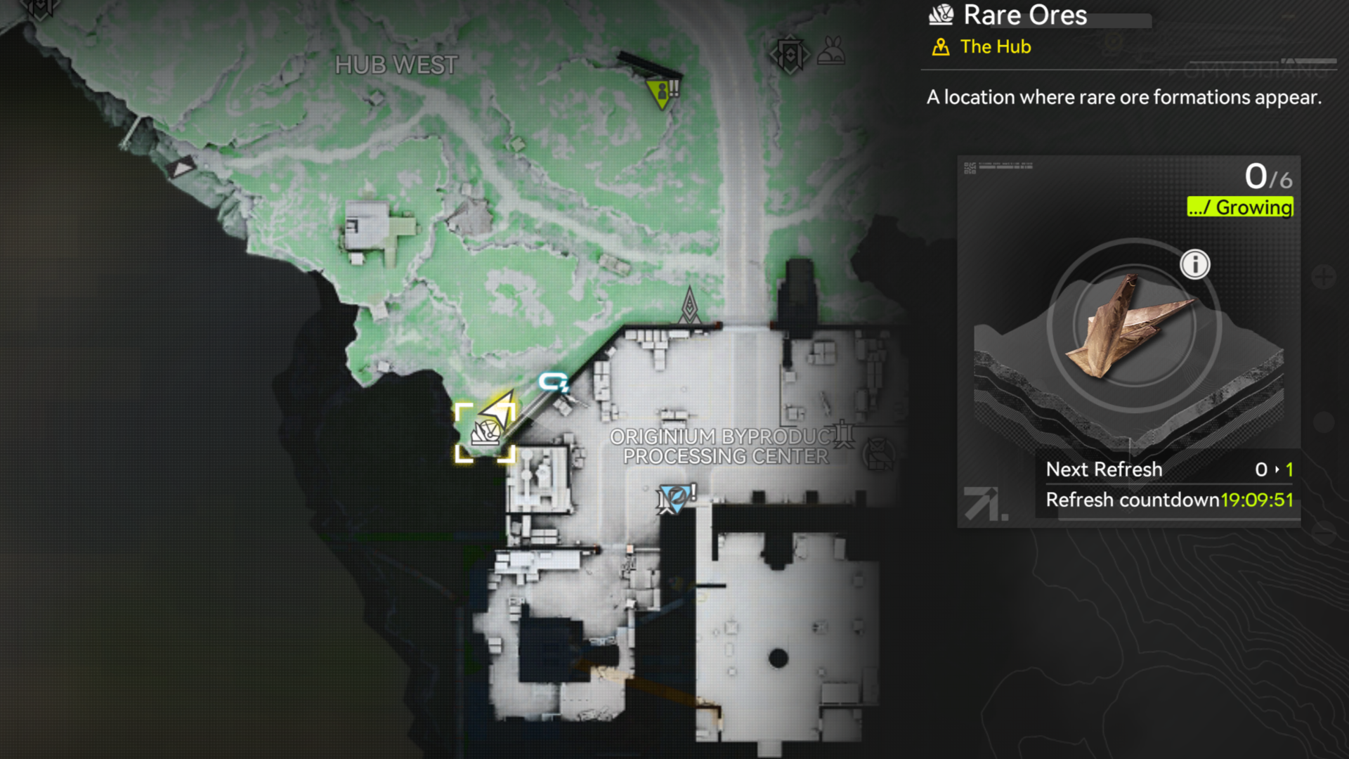 A map screen showing the location of Kalkonyx in The Hub in Arknights Endfield. - 4