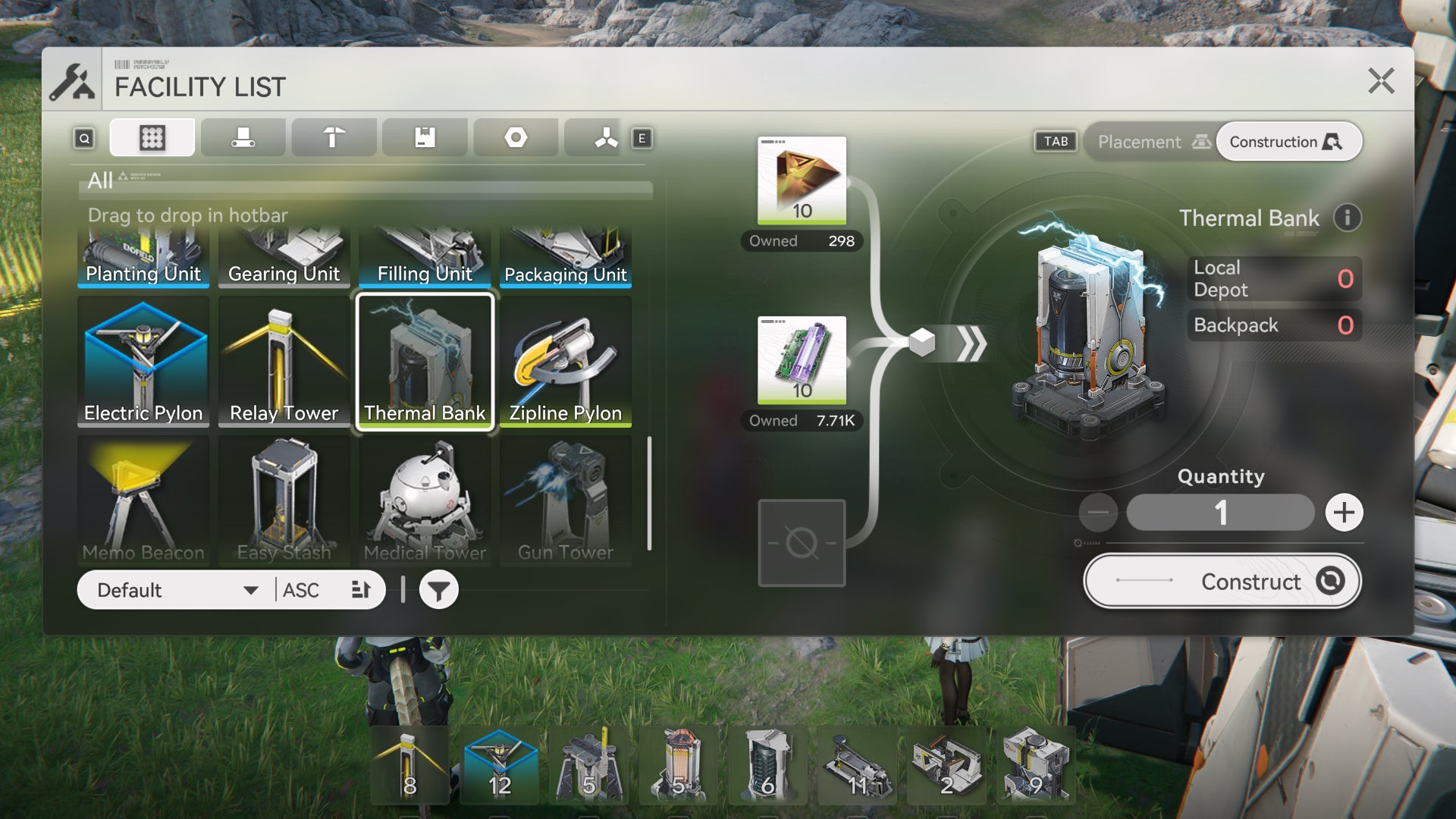 A screenshot of the recipe for a Thermal Bank building in Arknights: Endfield. - 6