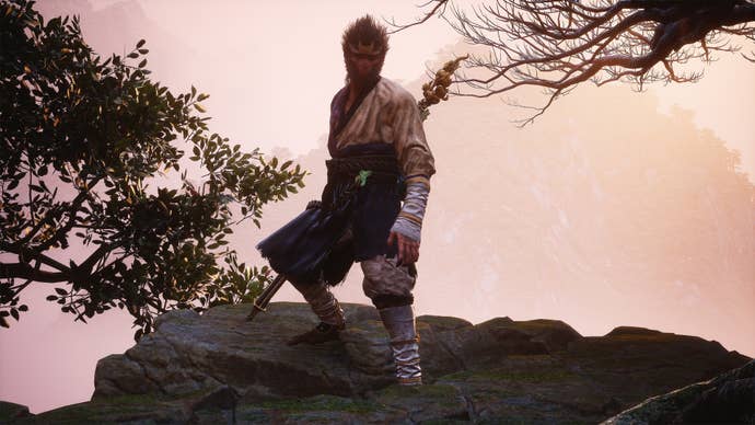 A player wearing the Pilgrim armour in Black Myth Wukong.
