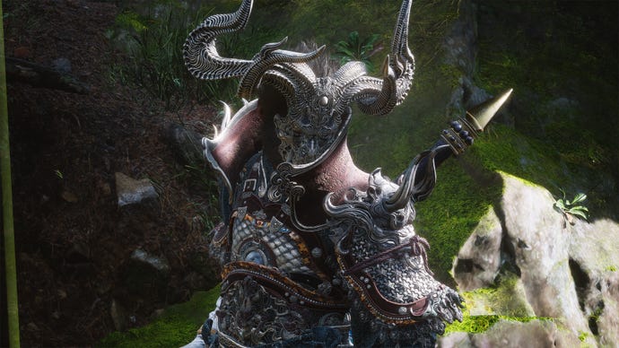A player wearing the Bull King armour in Black Myth Wukong.