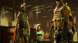 Army of Two: 40th Day screens show war, shooting, a kid in a helmet