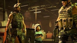 Army of Two: 40th Day screens show war, shooting, a kid in a helmet