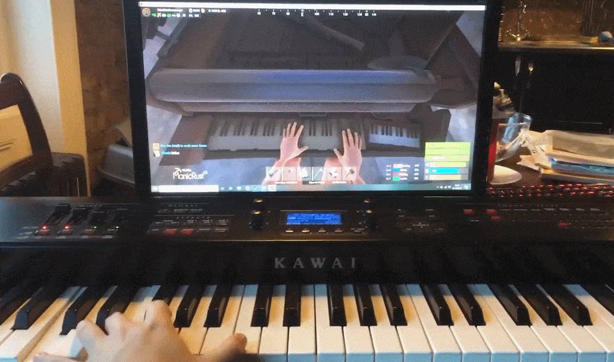 Rust top midi keyboard