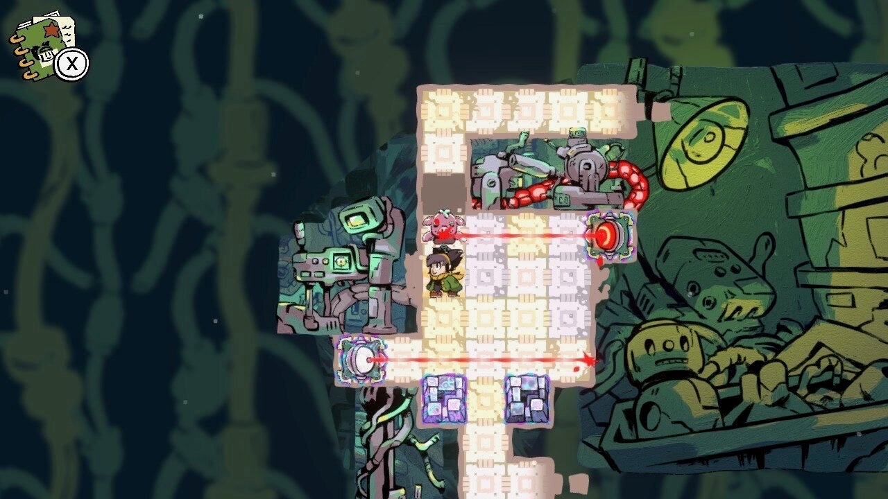 Dealing with a laser puzzle in Arranger. - 5