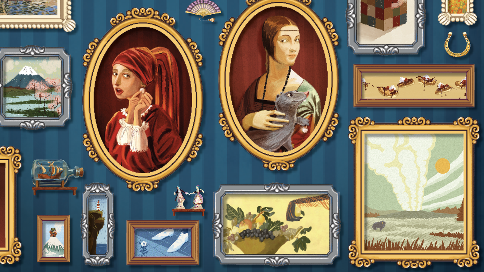 Fill your walls with fashionable paintings in Petrichor and Hamlet