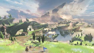 Granblue Fantasy: Relink cast walking across the land