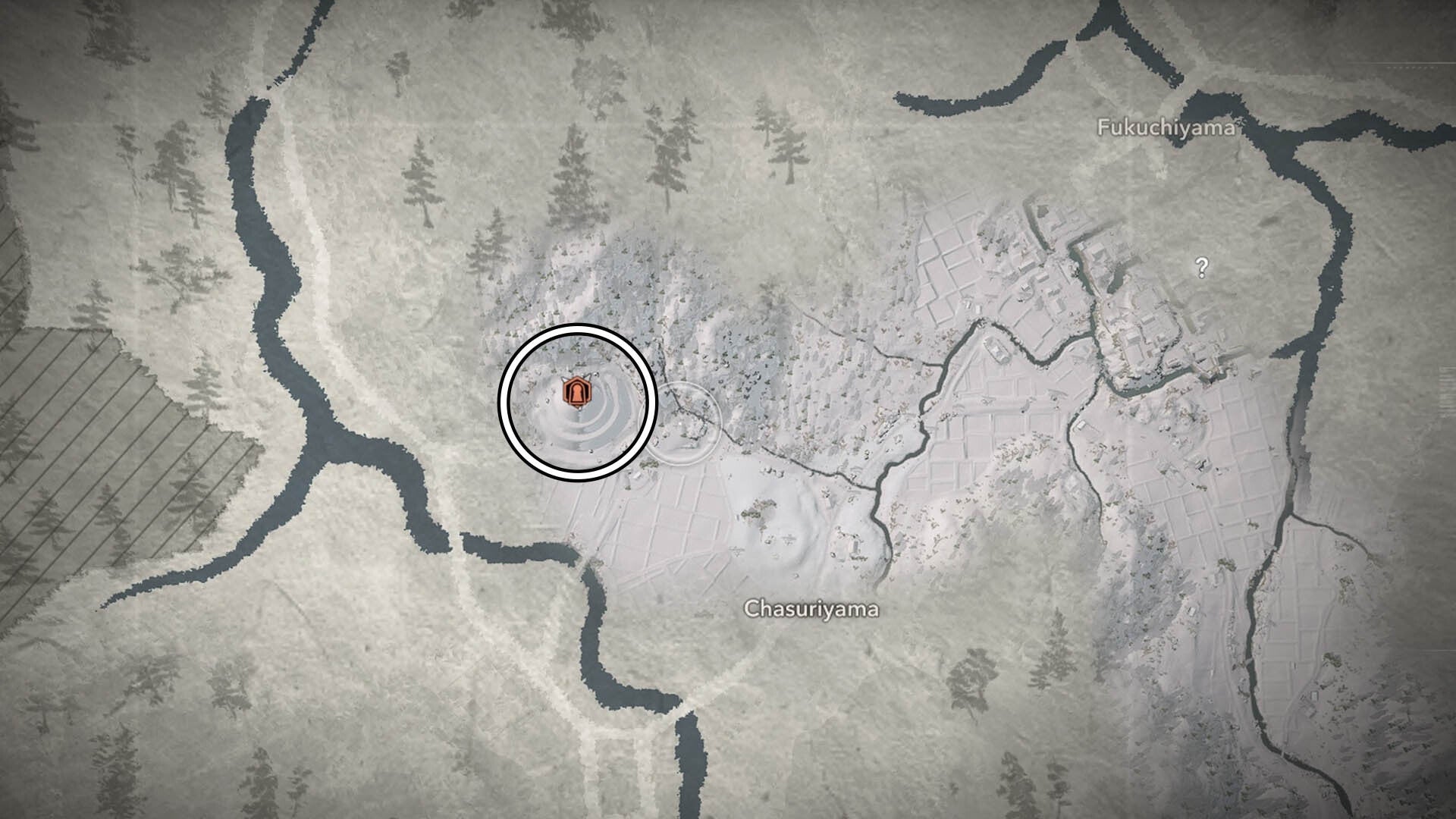 assassin&rsquo;s creed shadows Chasuriyama Kofun map location