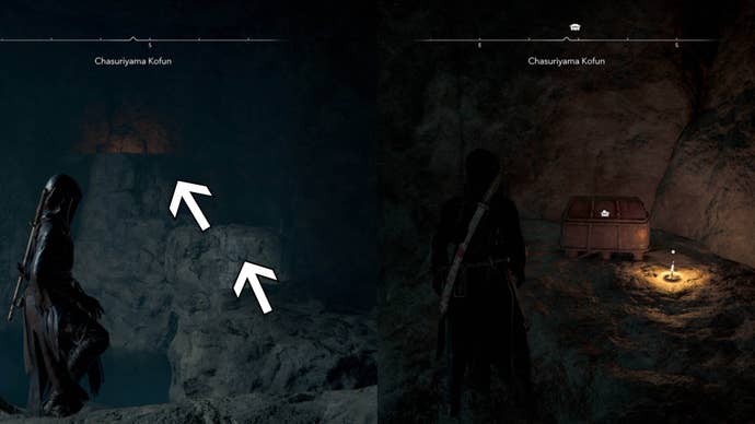 assassin’s creed shadows Chasuriyama Kofun path to chest two