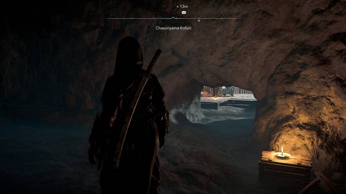 assassin’s creed shadows Chasuriyama Kofun path to first chest