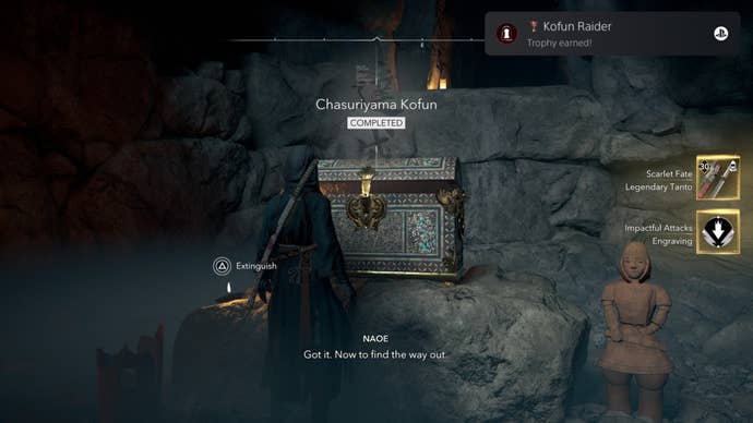 assassin’s creed shadows Chasuriyama Kofun rewards chest