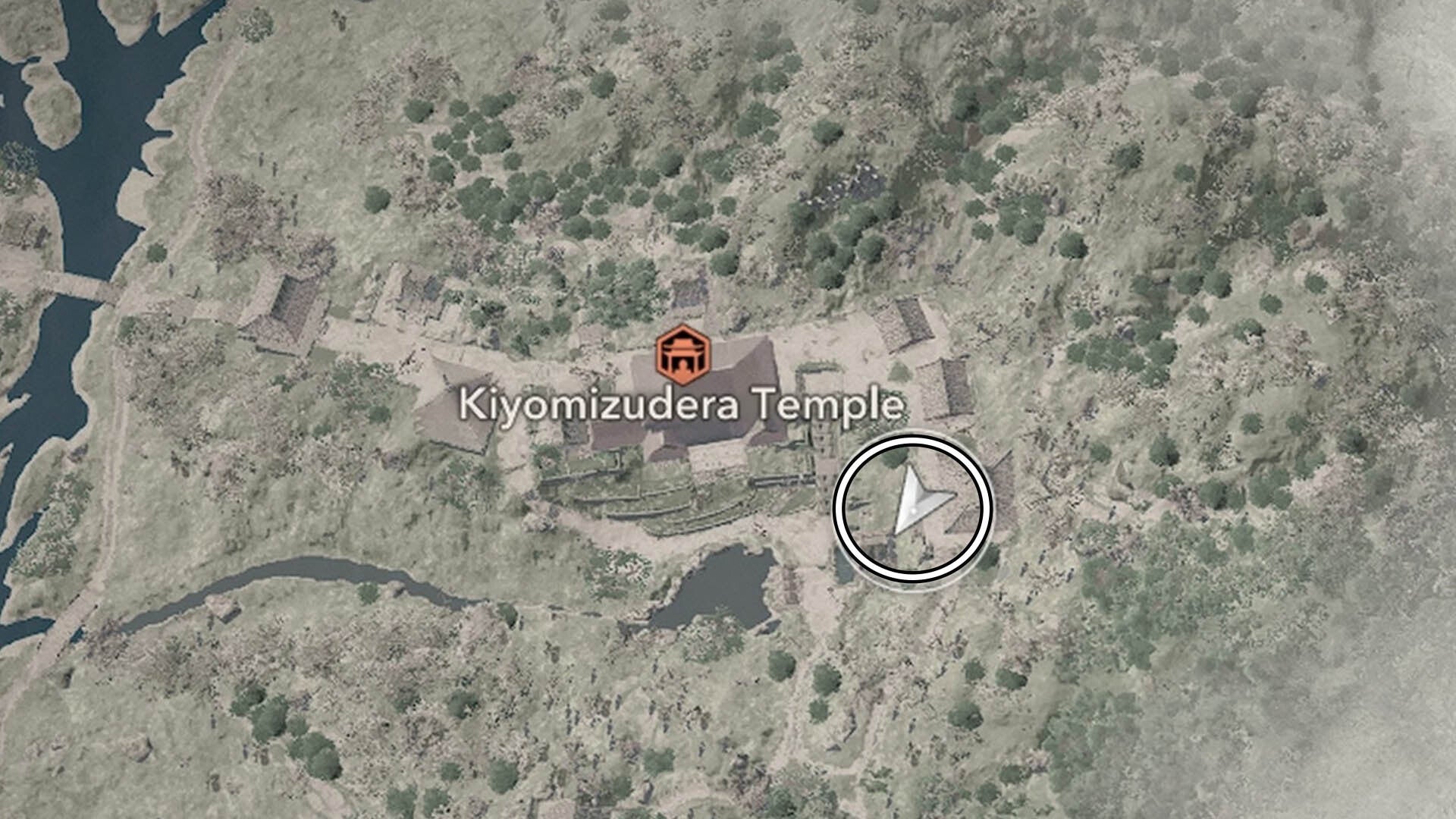 assassin&rsquo;s creed shadows Kiyomizudera temple lost page one map location