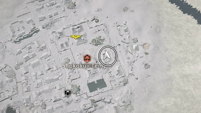 assassin’s creed shadows Shokokuji Temple lost page one map location