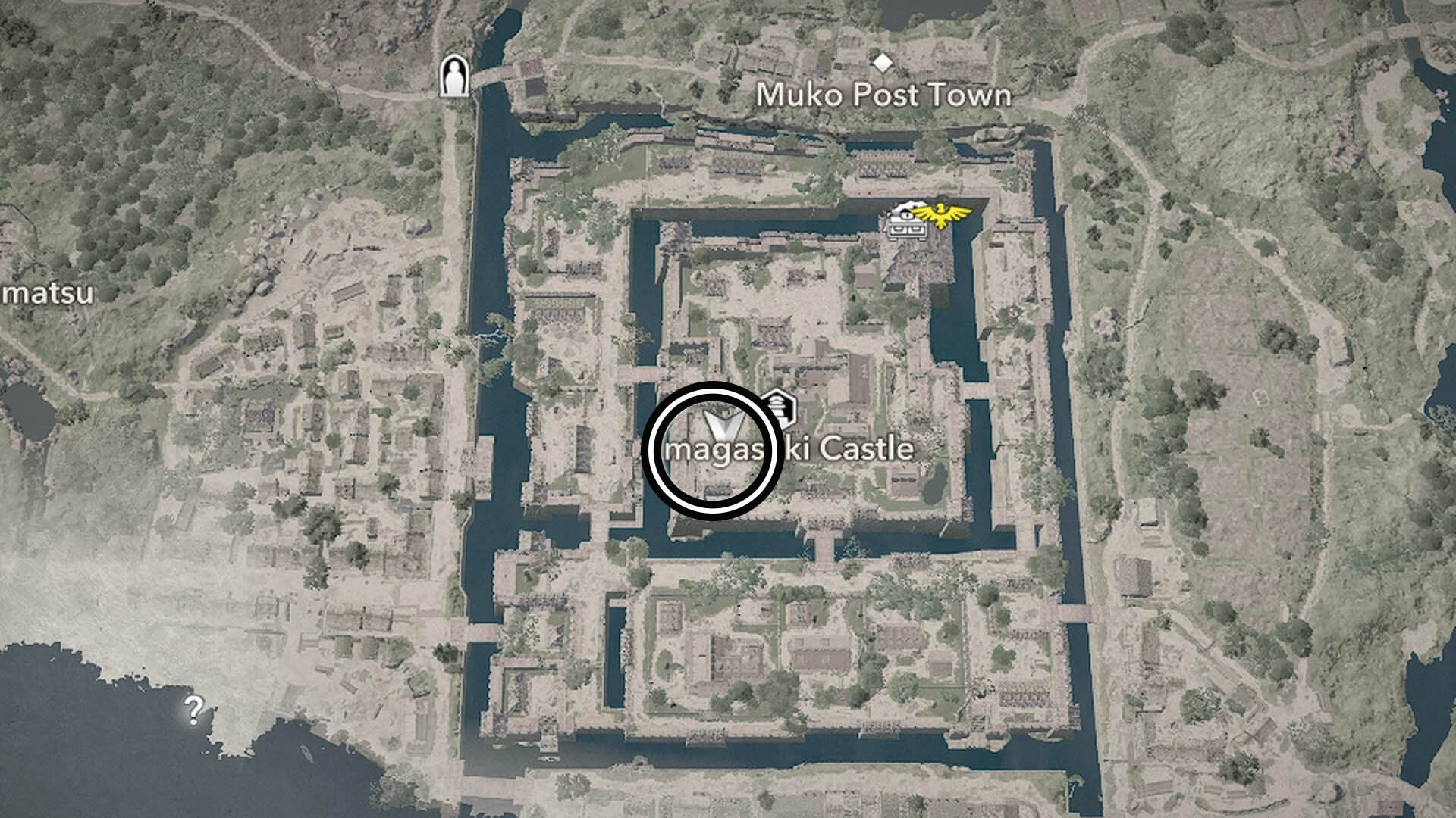 assassin&rsquo;s creed shadows amagasaki castle second samurai map location