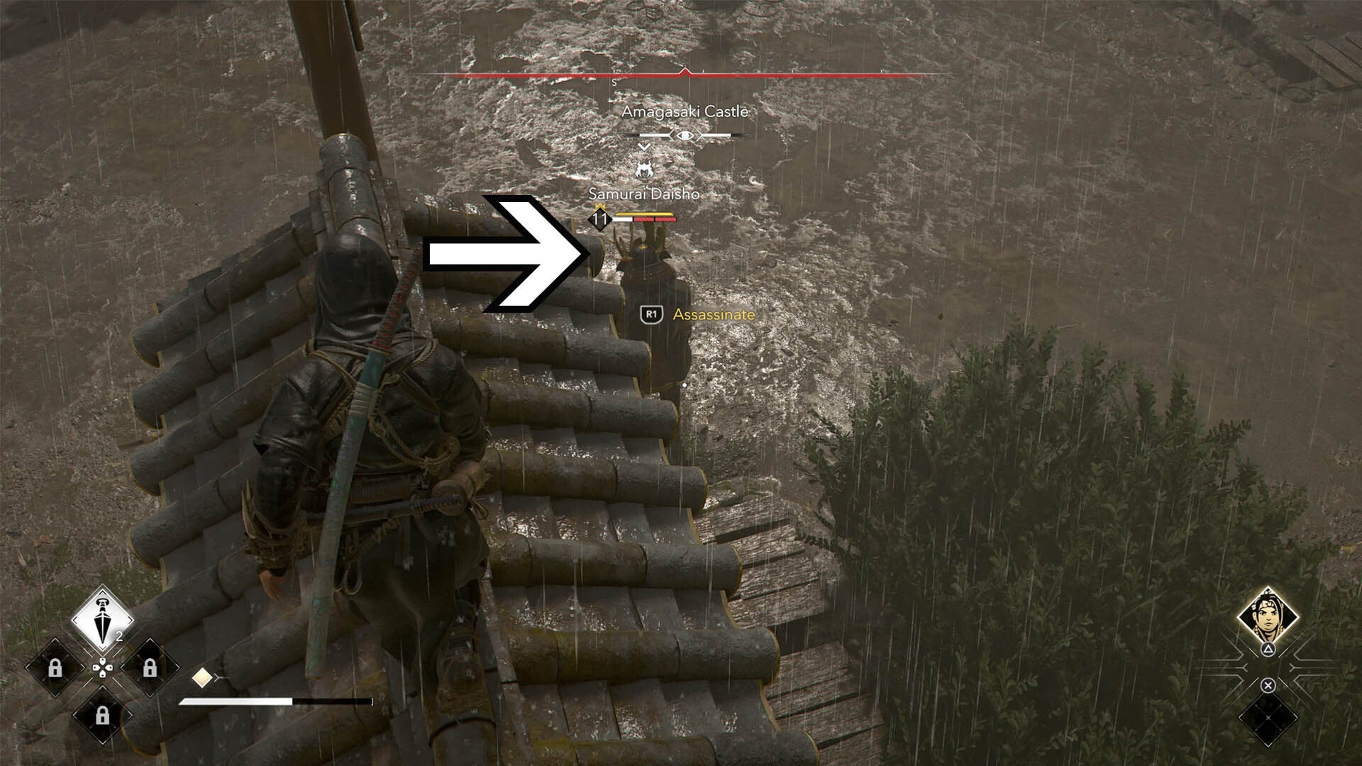 assassin&rsquo;s creed shadows amagasaki castle second samurai