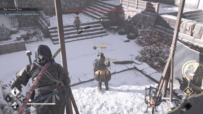 assassin’s creed shadows assassinate prompt on takahashi shiro