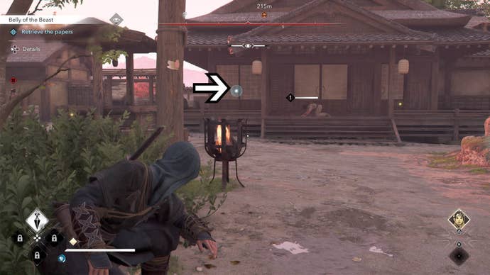 assassin’s creed shadows belly of the beast papers blue observation dot