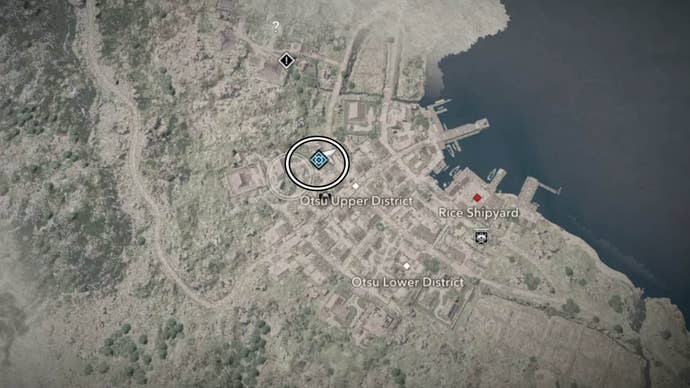 assassin’s creed shadows evening in otsu aoi map location