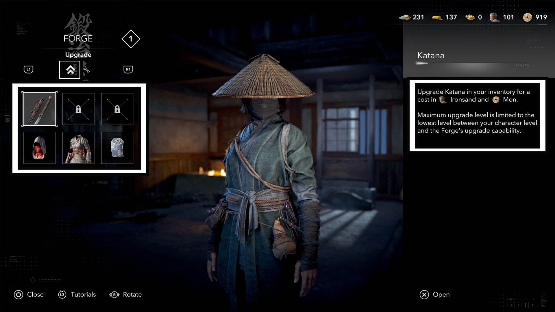 assassin&rsquo;s creed shadows forge menu