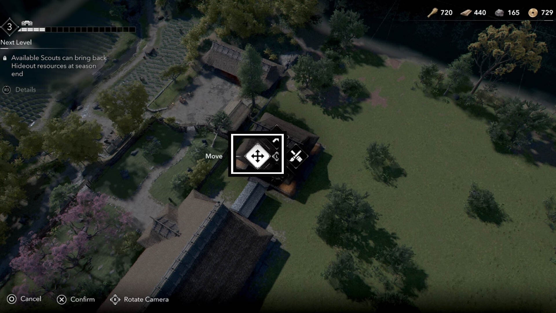 assassin&rsquo;s creed shadows hideout building move option