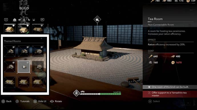 assassin’s creed shadows hideout building themed rooms