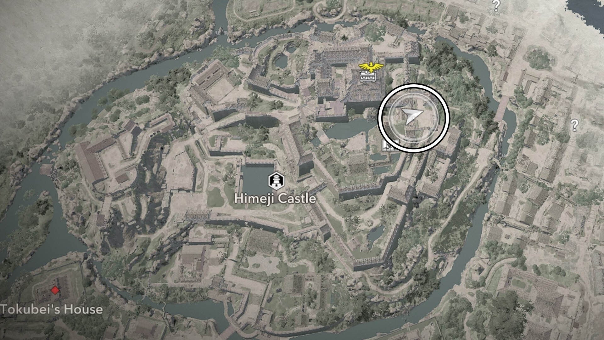 assassin&rsquo;s creed shadows himeji castle samurai two map location