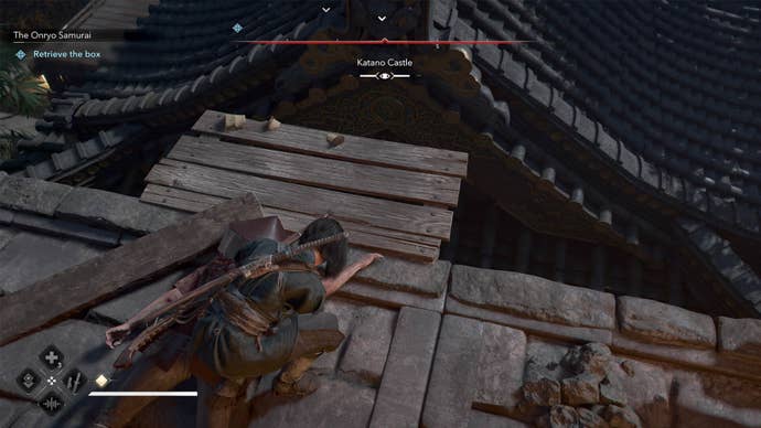 assassin’s creed shadows katano castle third box target one