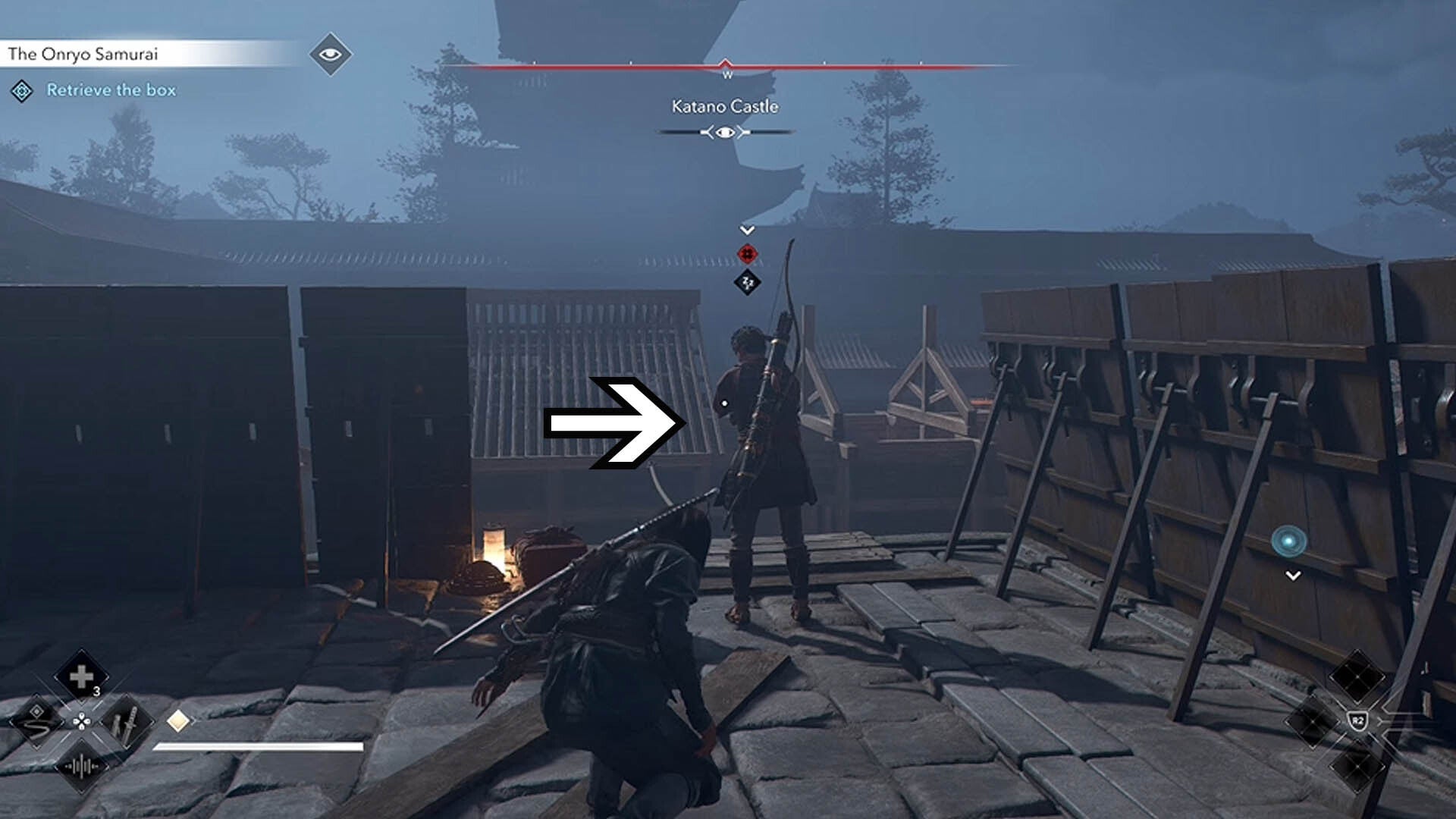assassin&rsquo;s creed shadows katano castle unseen achievement target one