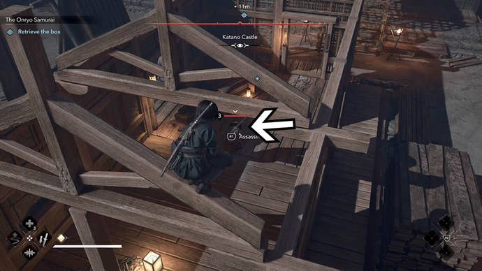 assassin’s creed shadows katano castle unseen achievement target three