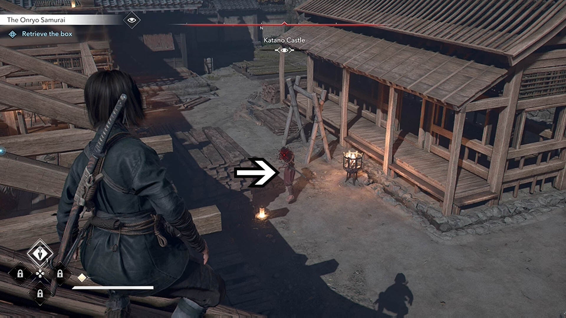 assassin&rsquo;s creed shadows katano castle unseen achievement target two