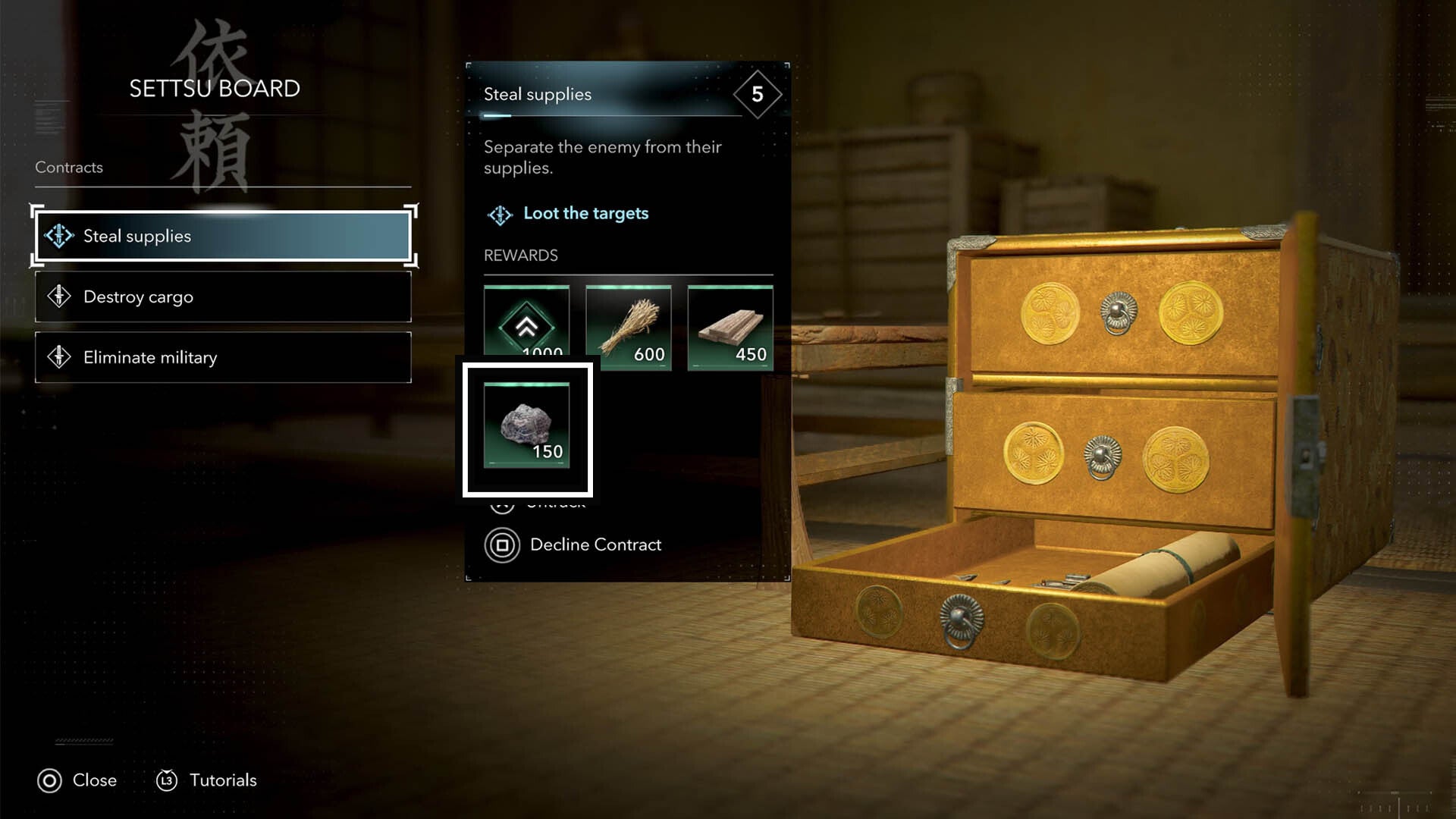 assassin&rsquo;s creed shadows minerals as contract reward