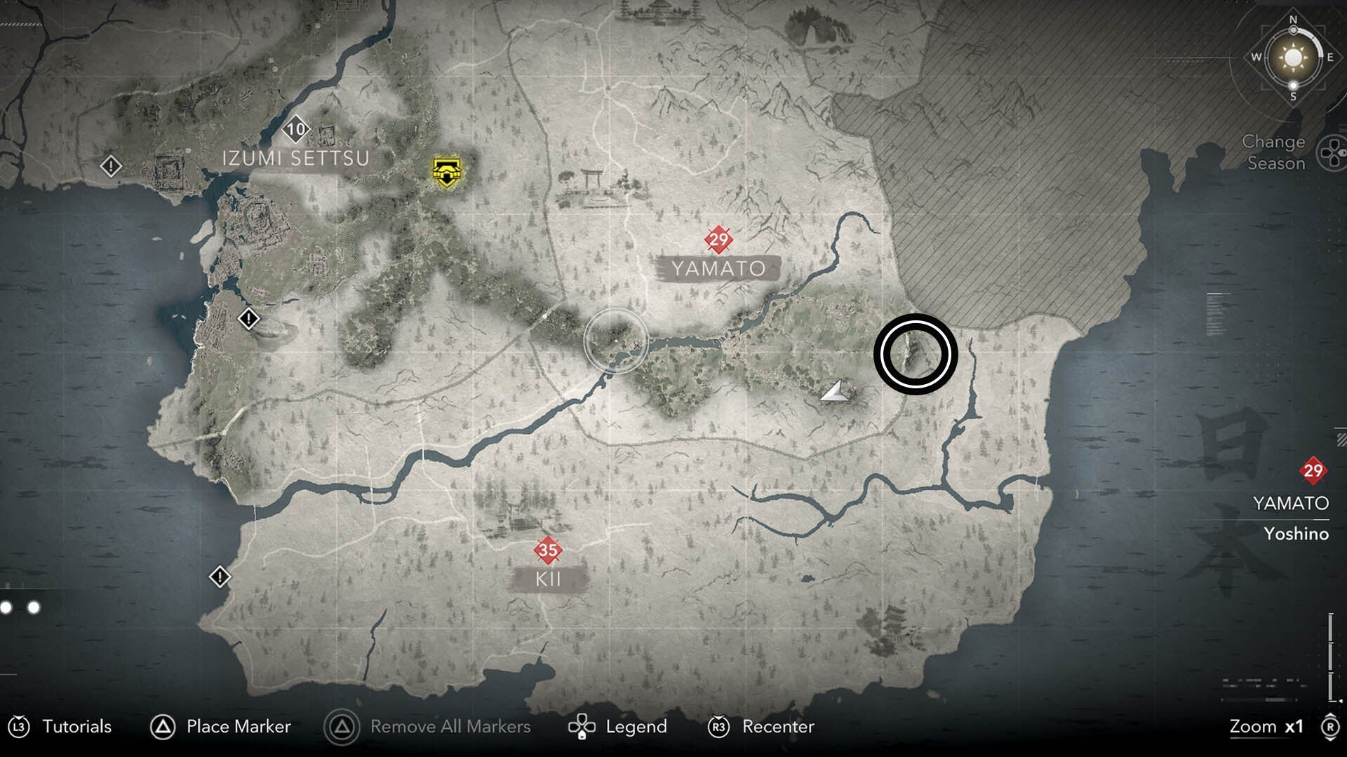 assassin&rsquo;s creed shadows mount hakkyo map location